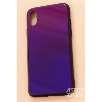 Накладка Chameleon Glass для iPhone X/XS- синьо- фіолетовий Накладка Chameleon Glass для iPhone X/XS- синьо- фіолетовий
