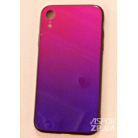 Накладка Chameleon Glass для iPhone XR- червоно- фіолетовий