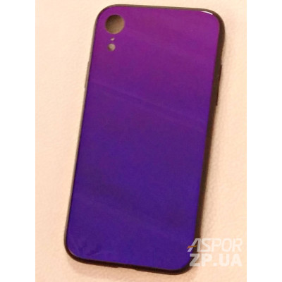 Накладка Chameleon Glass для iPhone XR- синьо- фіолетовий Накладка Chameleon Glass для iPhone XR- синьо- фіолетовий