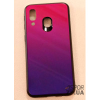 Накладка Chameleon Glass для Samsung A40/A405- червоно- фіолетовий