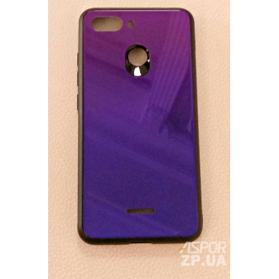 Накладка Chameleon Glass для Xiaomi Redmi 6 синьо- фіолетовий Накладка Chameleon Glass для Xiaomi Redmi 6 синьо- фіолетовий