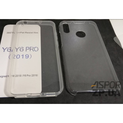 Накладка TPU + PC 360 для Huawei Y6 2019/Honor 8A- прозорий Накладка TPU + PC 360 для Huawei Y6 2019/Honor 8A- прозорий