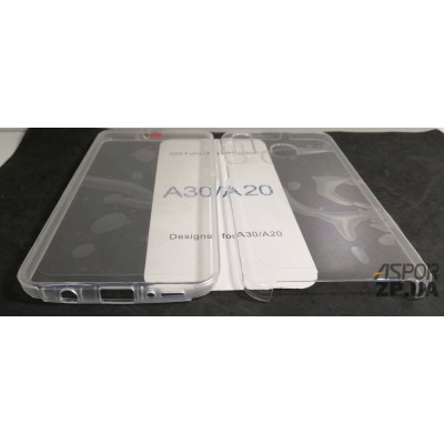 Накладка TPU + PC 360 для Samsung A20/A205/A30/A305- прозорий