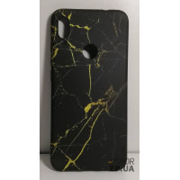 Накладка Marble Case для iPhone XS Max- чорно- жовтий