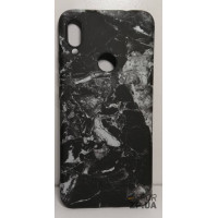 Накладка Marble Case для Samsung A40/A405- чорно- білий