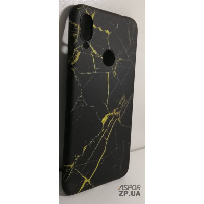 Накладка Marble Case для Samsung A40/A405- чорно- жовтий