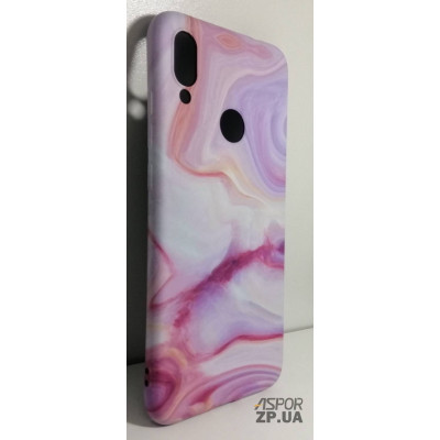 Накладка Marble Case для Xiaomi Redmi GO- біло- рожевий