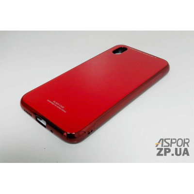 Накладка Glass з окантовкою для Huawei Y5 2019- червоний Накладка Glass з окантовкою для Huawei Y5 2019- червоний