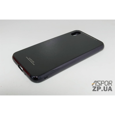 Накладка Glass з окантовкою для Huawei Y5 2019- чорний Накладка Glass з окантовкою для Huawei Y5 2019- чорний