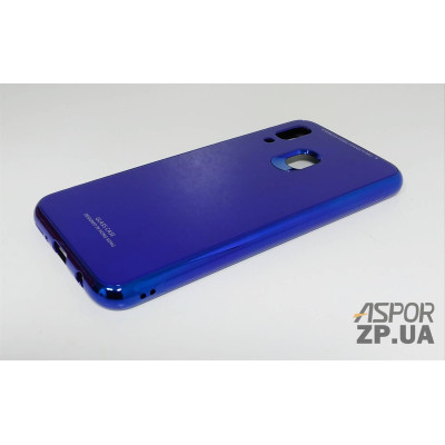 Накладка Glass з окантовкою для Samsung A40/A405- синій Накладка Glass з окантовкою для Samsung A40/A405- синій