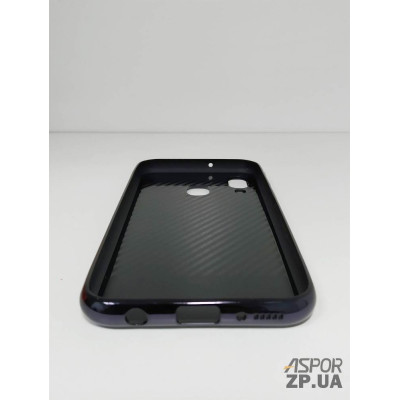 Накладка Glass з окантовкою для Samsung A40/A405- чорний