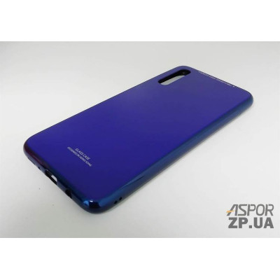 Накладка Glass з окантовкою для Samsung A70/A705- синій Накладка Glass з окантовкою для Samsung A70/A705- синій