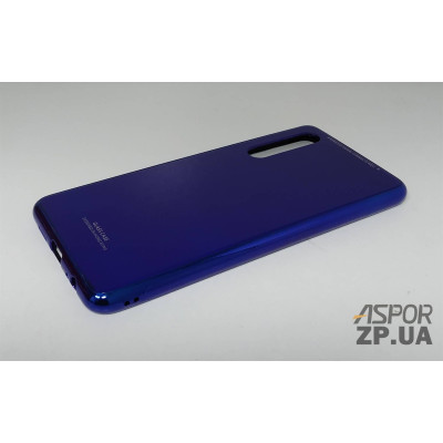 Накладка Glass з окантовкою для Huawei P30- синій Накладка Glass з окантовкою для Huawei P30- синій
