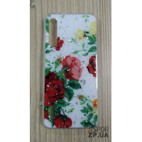 Накладка Glitter для Xiaomi Mi A3/CC9e- №2 Червоні квіти Накладка Glitter для Xiaomi Mi A3/CC9e- №2 Червоні квіти