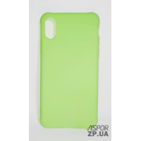 Накладка TPU Soft case для iPhone X/XS- м`ятно- зелений