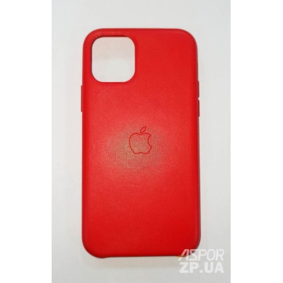 Накладка (з мікрофіброю) Leather Case для iPhone 11 Pro- червоний