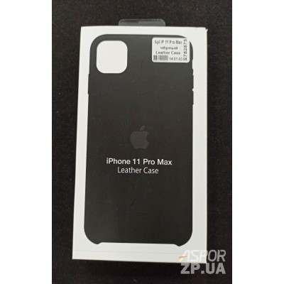 Накладка (з мікрофіброю) Leather Case для iPhone 11 Pro Max- чорний Накладка (з мікрофіброю) Leather Case для iPhone 11 Pro Max- чорний
