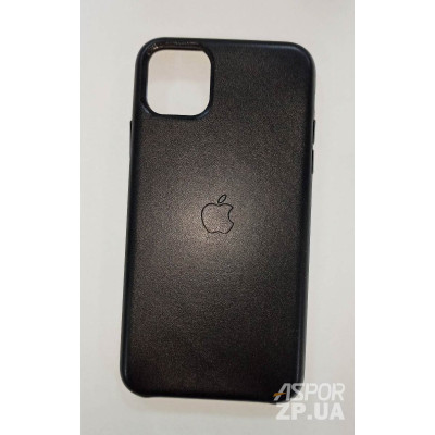 Накладка (з мікрофіброю) Leather Case для iPhone 11 Pro Max- чорний