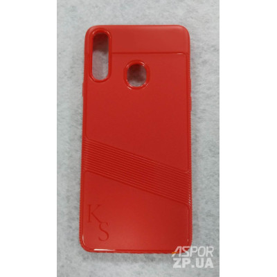 Накладка TPU Strip Case для Samsung A20S/A207- червоний