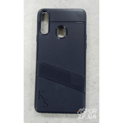 Накладка TPU Strip Case для Samsung A20S/A207- синій