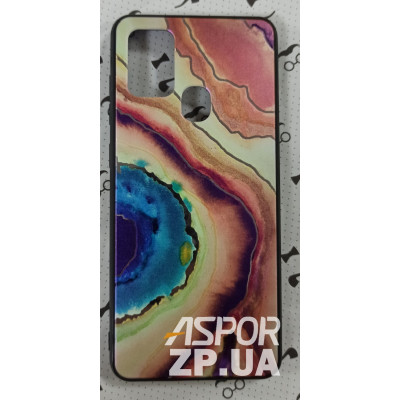 Накладка Marble UV для Samsung A21s/A217- бронзовий