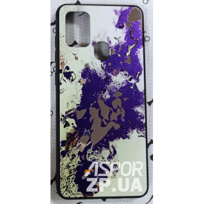 Накладка Marble UV для Samsung A21s/A217- сірий