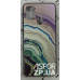 Накладка Marble UV для Samsung A21s/A217- сіро- зелений