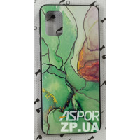 Накладка Marble UV для Samsung A31/A315- зелений