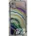 Накладка Marble UV для Samsung A31/A315- сіро- зелений