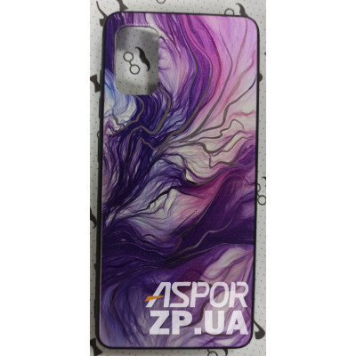 Накладка Marble UV для Samsung A41/A415- фіолетовий