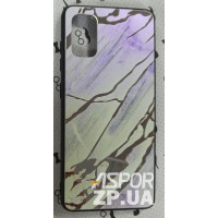 Накладка Marble UV для Samsung A41/A415- білий
