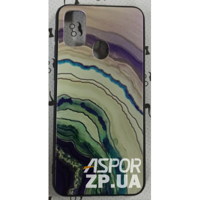 Накладка Marble UV для Samsung M21/M215/M30S/M307- сіро- зелений Накладка Marble UV для Samsung M21/M215/M30S/M307- сіро- зелений