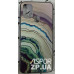 Накладка Marble UV для Samsung M31/M315- сіро- зелений