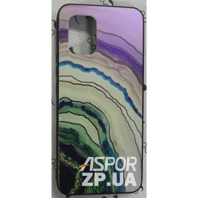 Накладка Marble UV для Xiaomi Mi 10 Lite- сіро- зелений Накладка Marble UV для Xiaomi Mi 10 Lite- сіро- зелений
