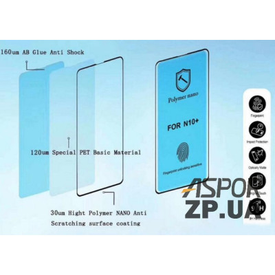 Плівка захисна 3D PmmA для Samsung S20 Plus- чорний