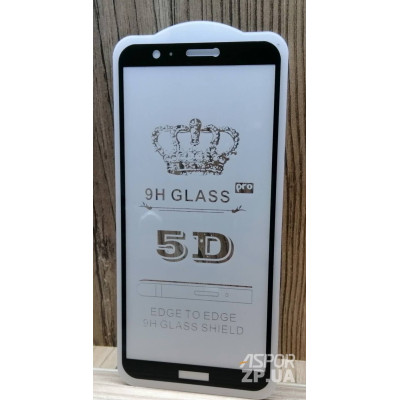 Скло захисне Full Glue для Huawei P Smart в тех. упаковці- чорний Скло захисне Full Glue для Huawei P Smart в тех. упаковці- чорний