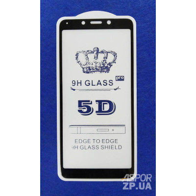 Скло захисне Full Glue для Xiaomi Redmi 6 в тех. упаковці- чорний Скло захисне Full Glue для Xiaomi Redmi 6 в тех. упаковці- чорний