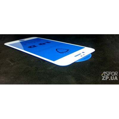 Скло захисне 10D для iPhone 6- білий