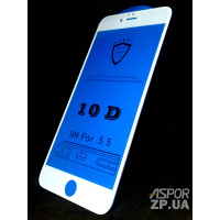 Скло захисне 10D для iPhone 6 Plus- білий Скло захисне 10D для iPhone 6 Plus- білий