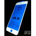 Скло захисне 10D для iPhone 6 Plus- білий