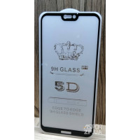 Скло захисне Full Glue для Huawei P20 Lite в тех. упаковці- чорний