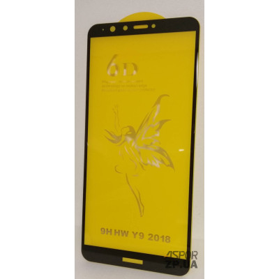 Скло захисне 6D Premium для Huawei Y9 2018 у упаковці- чорний