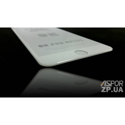 Скло захисне 9K GOOD QUALITY для iPhone 6 Plus/6S Plus- білий