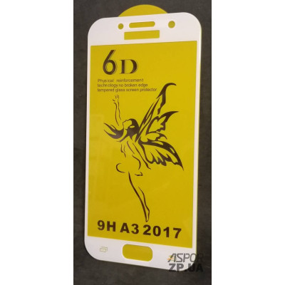 Скло захисне 6D Premium для Samsung A320/A3 2017- білий Скло захисне 6D Premium для Samsung A320/A3 2017- білий