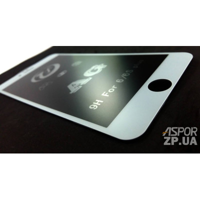 Скло захисне 9K AG MATTE для iPhone 6 Plus в тех. упаковці- білий