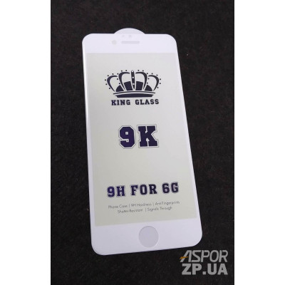 Скло захисне 9K BLUE LIGHT для iPhone 6/6S- білий Скло захисне 9K BLUE LIGHT для iPhone 6/6S- білий