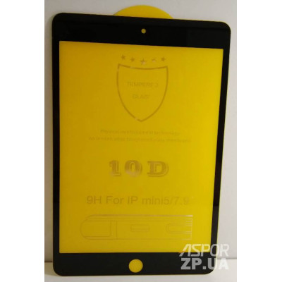 Скло захисне 10D для планшета iPad Mini 5- чорний