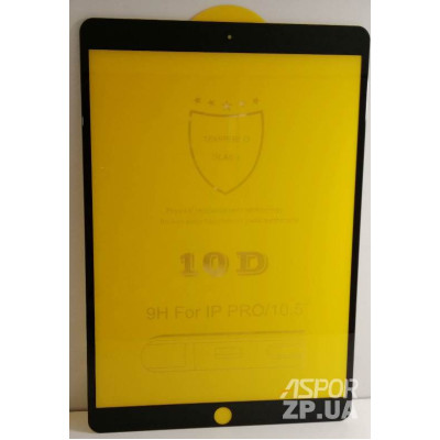Скло захисне 10D для планшета iPad Pro 10.5`- чорний
