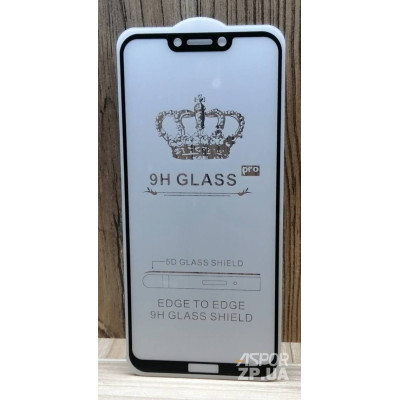 Скло захисне Full Glue для Huawei Honor Play в тех. упаковці- чорний Скло захисне Full Glue для Huawei Honor Play в тех. упаковці- чорний