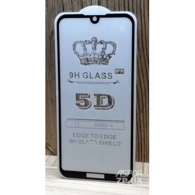 Скло захисне Full Glue для Huawei Y5 2019/Honor 8S в тех. упаковці- чорний Скло захисне Full Glue для Huawei Y5 2019/Honor 8S в тех. упаковці- чорний
